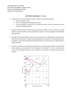 Diagrama Fe-Fe3C: Problemas de Aleaciones de Acero