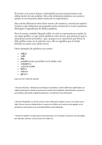 Acento en Español: Tipos y Ejemplos
