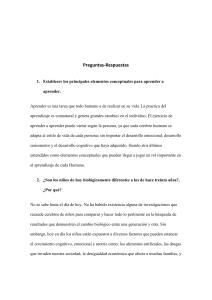 Aprendizaje y Desarrollo Infantil: Preguntas y Respuestas