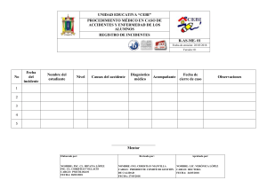 Registro de Incidentes Escolares CEBI
