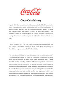 Coca-Cola History, Mission, Vision & Values
