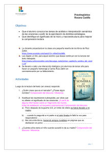 Psicolingüística: Actividades de Comprensión Lectora