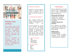 Sistema de Citas Médicas: Objetivo, Procesos y Recursos