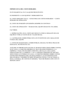Importancia del Costo Horario en Minería y Presupuestos