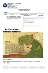 Guía de Narración 6° Básico: Análisis y Creación Literaria