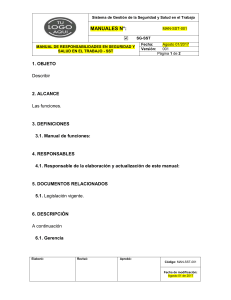 Manual SG-SST: Responsabilidades en Seguridad y Salud Laboral