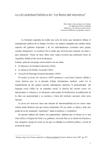 Circularidad Histórica en 'La fiesta del Monstruo'