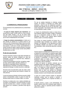 Formación Ciudadana: Diversión y Deportes en la Preadolescencia