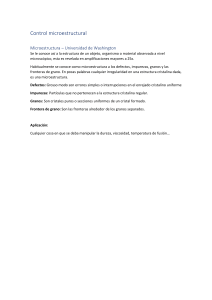 Microestructura de Materiales: Defectos, Granos y Aplicaciones