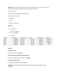 Ejercicios Resueltos de Matemática Financiera: Préstamos e Intereses