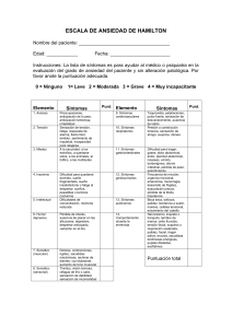 Escala de Ansiedad de Hamilton: Evaluación Psiquiátrica