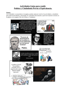 Guía de Actividades: Política y Ciudadanía