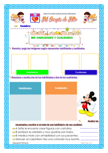 Habilidades y Cualidades: Hoja de Trabajo para Primaria