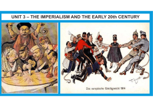 Imperialism & Early 20th Century Study Guide
