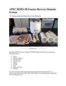 APEC ROES-50 Essence RO System Review