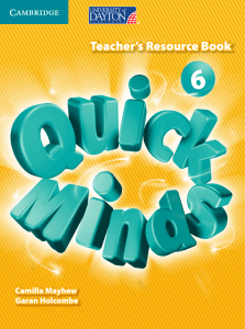 QM6 TEACHERS resouce