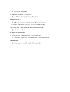 Conceptos Clave de Propiedad: Copropiedad, Usufructo, Hipoteca