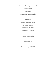 Métodos de Regionalización en Hidrología