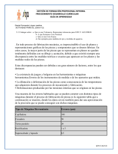 Tolerancias Dimensionales: Guía de Aprendizaje SENA