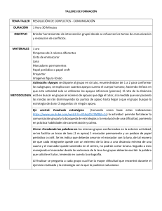 Taller Resolución de Conflictos y Comunicación