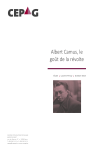 Albert Camus : Le Goût de la Révolte - Analyse et Étude