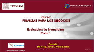 Evaluación de Inversiones: Presentación de Finanzas Empresariales