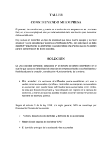 SAS en Colombia: Constitución y Características