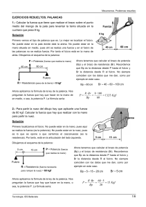 Ejercicios Resueltos: Palancas, Poleas y Tornos