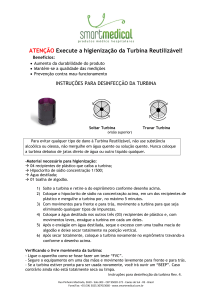 Instruções de Desinfecção da Turbina: Protocolo Smartmedical