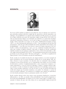 George Boole: Biografía y Álgebra Booleana
