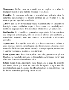 Definiciones de Materiales de Construcción