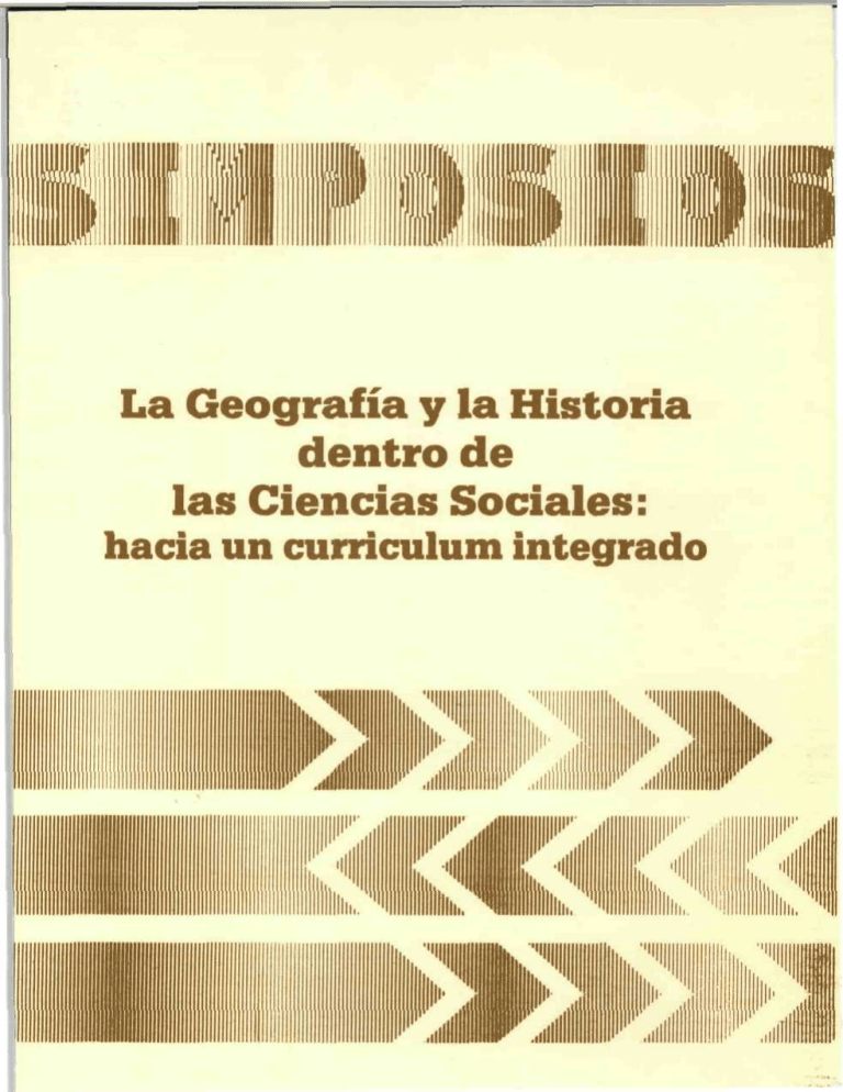 La Geografía Y La Historia Dentro De Las Ciencias Sociales Hacia Un ...