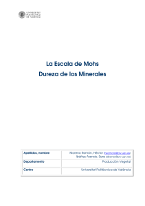 Escala de Mohs: Dureza de los Minerales