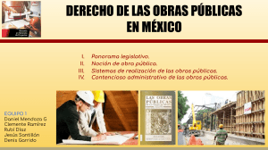 Derecho de las Obras Públicas en México