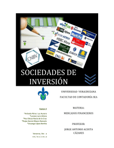 Sociedades de Inversión: Resumen de las Compañías de Inversión
