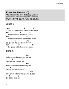 Tabla de Acordes Entre las Llamas (Another in the Fire)