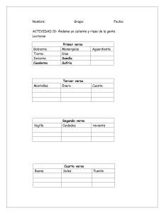 Actividad de Lengua Española: Ándeme yo caliente