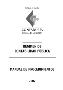 Manual de Procedimientos Contabilidad Pública Colombia 2007