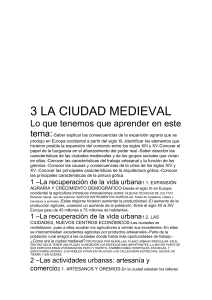 3 LA CIUDAD MEDIEVAL