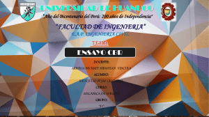 Ensayo CBR: Mecánica de Suelos I - Ingeniería Civil
