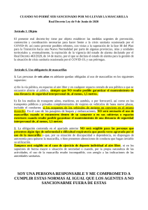 Uso de Mascarillas: Excepciones y Normativa en España