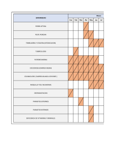 Calendario de Enfermedades y Tratamientos Animales