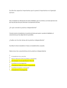 Formulario de Práctica Independiente: Aspectos Clave y Características