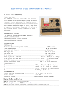 ESD5500E Electronic Speed Controller Datasheet