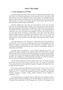Early British Settlement & Immigration to 20th Century
