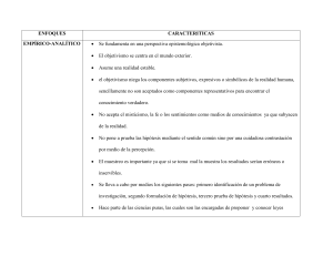 Enfoques de Investigación: Empírico, Hermenéutico y Constructivista