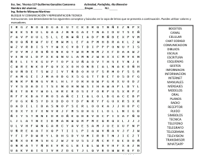 Comunicación Técnica: Sopa de Letras para Secundaria