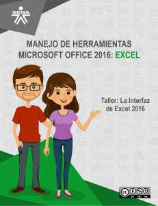 Taller Excel 2016: Interfaz y Gestión de Datos