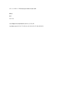 Apuntes Código Hamming: Detección y Corrección