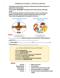 Eucaristía: Hoja de Trabajo para Estudiantes Cristianos